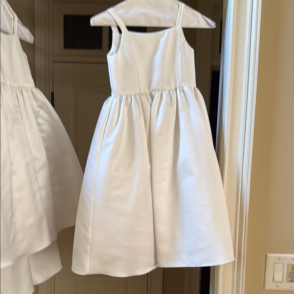 David's Bridal Classic White Kids Dress